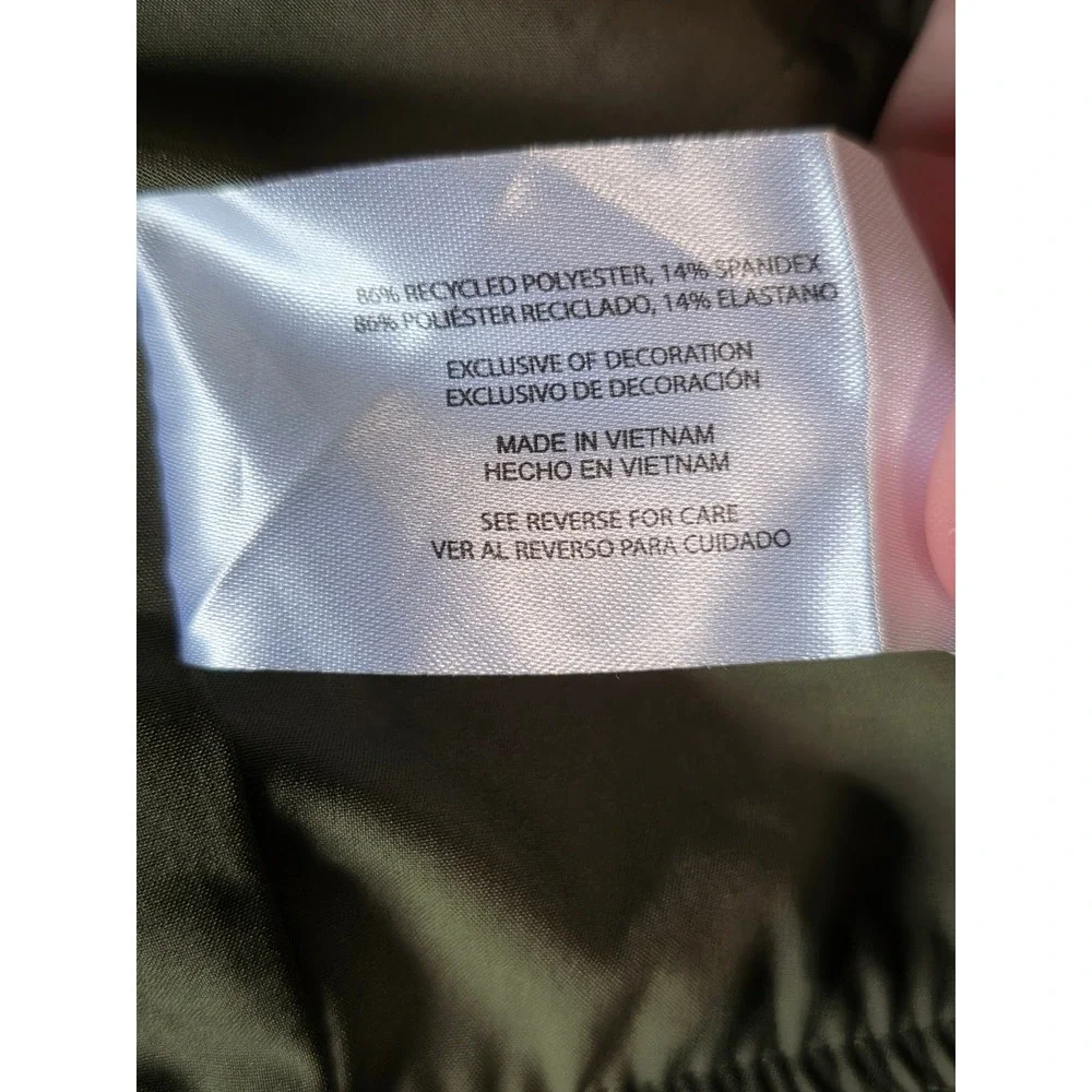 Banana Republic Mens XL Olive Green Full Zip Bomber Jacket Stretch Lightweight